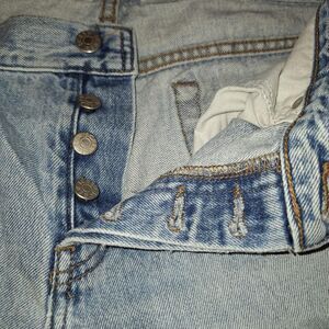 J. Crew 1998 Vintage Women's Relaxed Straight Leg Button Fly Blue Jeans